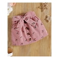 thumbnail image 6 of Franhais Baby Girls 2PCS Skirt Set, Sleeveless Ruffle O-Neck Tops Shirt, Floral Waist Belt Short Skirt, Toddler Summer Outfits, 6 of 9