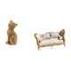 thumbnail image 5 of Figura de escritorio,Estatua de gato,linda decoración para estante o escritorio,sofá de casa de muñecas,Muebles para casa de muñecas,sofá para casa de muñecas,decoración a, 5 of 8