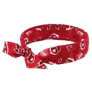 Ergodyne Chill-Its® 6700 Evaporative Cooling Bandana - Tie, Red Western