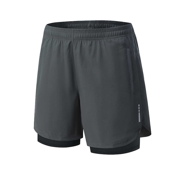 Pantalones Cortos para Hombre con Bolsillos de Cremallera Bandaje de Color Sólido Cintura Elástica Casual Bottoms de Moda Pantalones Cortos para Hombre Cintura Elástica