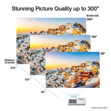 Epson - EpiqVision Flex CO-FH02 Full HD 1080p Smart Streaming Portable Projector, 3-Chip 3LCD, Android TV, Bluetooth - White