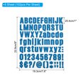 thumbnail image 2 of Unique Bargains Vinyl Letters Numbers Stickers Kit, Self Adhesive Decals for Mailbox, Sign Dark Blue 612 Pieces 6 Sheets, 2 of 6