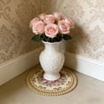 thumbnail image 6 of Round Vintage Floral Placemat with Gold Embroidery (Set of 2), Luxurious Floral&nbsp;, 2026 New Limited-time Offer Under 10 Dollars, 6 of 6
