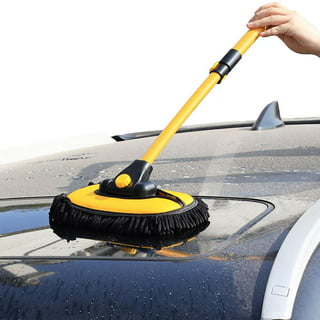 verlacod Car Wash Brush with Long Handle 15 Bend Car Cleaning Mop 90  Rotating Chenille Broom Flexible Auto Telescoping Mop for Car RV  Truck,Style 03