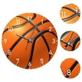 thumbnail image 6 of yotijay Basketball Wall Clock Modern Home Decor Decorative for School Bedroom Office Orange 12 Inch, 6 of 9