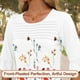 thumbnail image 4 of Camiseta Blingfit para mujer, manga 3/4, elegante, casual, 4 of 5