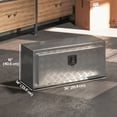thumbnail image 3 of HOMCOM Heavy Duty Aluminum Truck Bed Tool Box, 36 Inch Tool Box Chest, 3 of 10