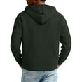 thumbnail image 7 of DPTALR Men's Casual Solid Color Long Sleeve Half-Zip Drawstring Hooded Sweatshirt with Pocket,Army Green,Big and Tall Men XL, 7 of 7