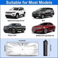 thumbnail image 5 of high quality Car Windshield Sun Shade Umbrella, Foldable Car Front Window Sunshade Umbrella for UV Ray Block & Sun Heat Protection, Fit Most Vehicles, 5 of 5