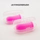 thumbnail image 3 of 2 cepillos de dientes de silicona para perros, diseño ergonómico, fáciles de usar con los dedos, color rosa., 3 of 5