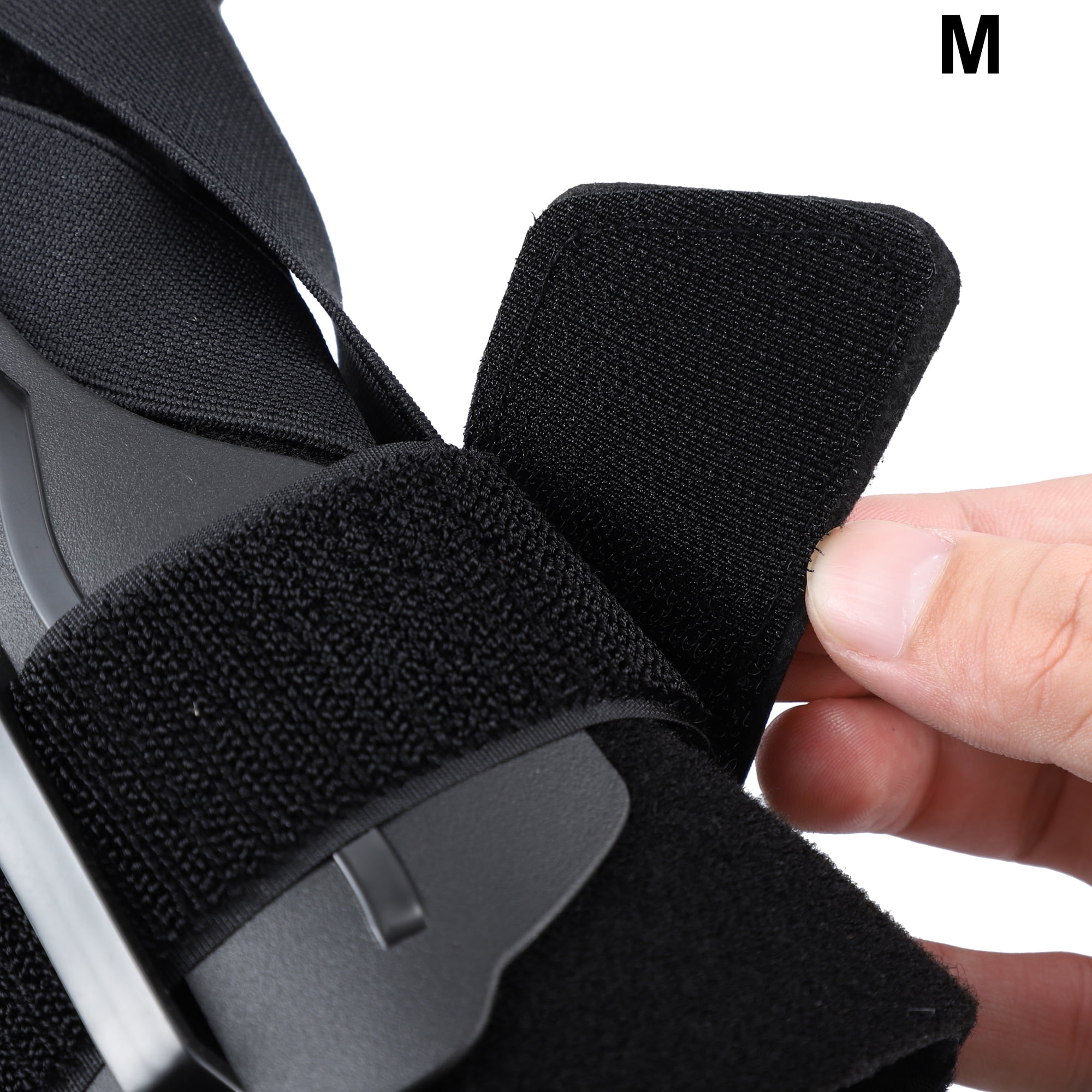 Unique Bargains Ankle Support Brace Elastic Compression Sleeve Sport Relieve Pain Foot Stabilizer Black M Size