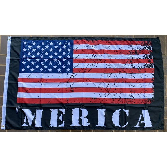 'Merica USA Black 3'X5' Flag ROUGH TEX® 100D