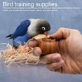 thumbnail image 7 of Hzzsbu Handheld Bird Feeder Jar, Wooden Perch Bowl for Parrot Finch Training & Cage Feeding, Food Dispenser Cup, 7 of 7