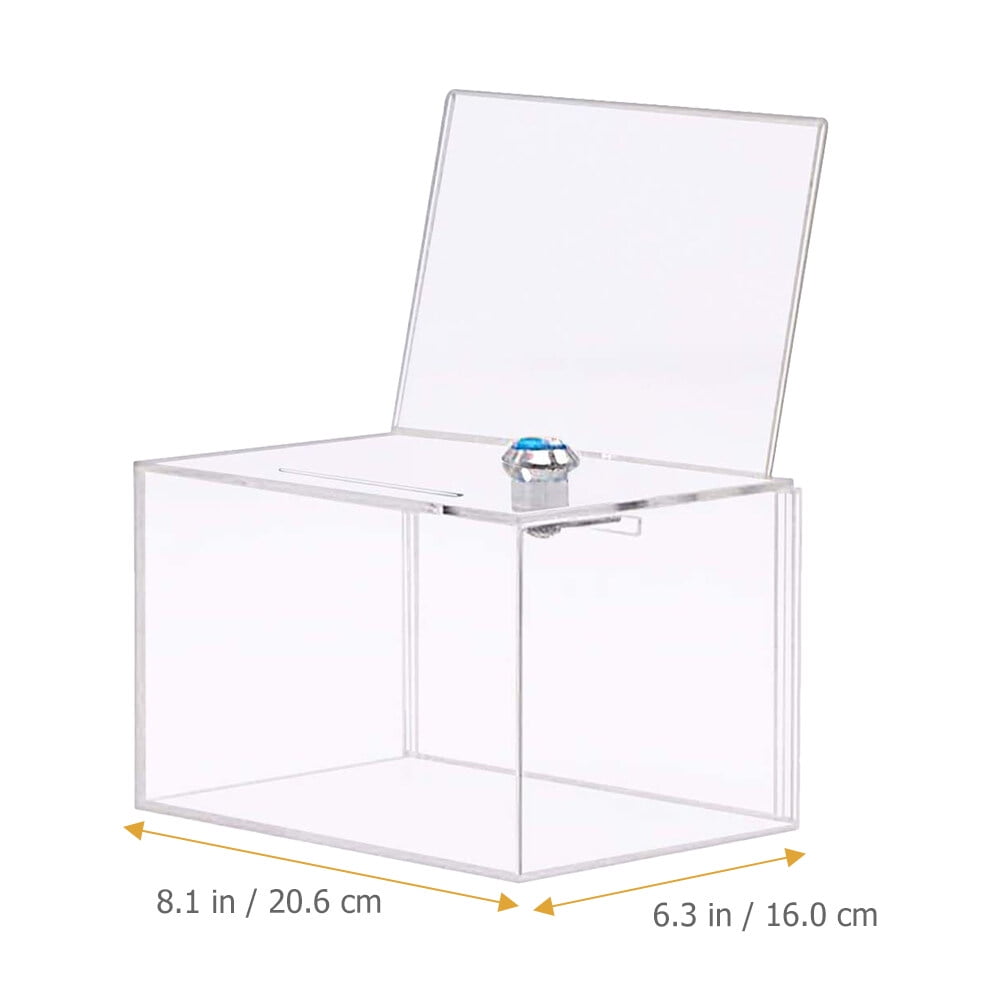 Acrylic Donation Box Transparent Ballot Box Clear Suggestion Box