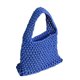 thumbnail image 1 of Bolso de mano mini para mujer, de algodón, tejido a crochet, con asa superior, cordón ajustable, para playa, de red de pesca, 1 of 6