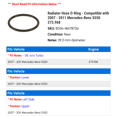 thumbnail image 2 of Radiator Hose O-Ring - Compatible with 2007 - 2011 Mercedes-Benz S550 273.968 2008 2009 2010, 2 of 2