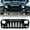 Glossy Black, variant on AMERICAN MODIFIED Front Grille with Lights for 07-18 Jeep Wrangler JK