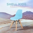 thumbnail image 4 of Sillas Infantiles para Niños con Asiento Ergonomico de Plastico y Estructura de Madera Diseño Tipo Eames - Sillas Preescolar Estilo Moderno con Soporte de Acero Set 2 Piezas, 4 of 5