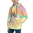thumbnail image 2 of Saiise Unisex Kids Bluey Sweatshirt Boys Girls Hooded Kangaroo Pocket Pullover Hoodies-Small, 2 of 7