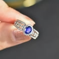 thumbnail image 3 of EOEMY Natural Teardrop Crystal Zircon 925 Sterling Silver Rings Women Wedding Ring-9, 3 of 5
