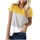 thumbnail image 1 of Blusa de manga corta de verano con cuello redondo para mujer a la moda, camisetas con estampado informal Fridja  bn8128, 1 of 4