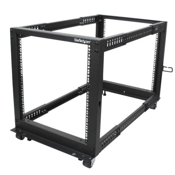 12U SERVER RACK OPEN FRAME ADJUSTABLE DEPTH 4POST RACK