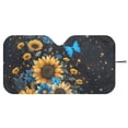 thumbnail image 3 of Xixirimido Car Windshield Sun Shade Foldable Sun Visor for Front Window Sunshade Universal Fit Most Truck SUV Vans Car Interior Accessories, Butterfly Sunflower Starry Night, 3 of 8