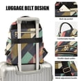 thumbnail image 3 of FORMRS Mini Backpack Purse for Women Travel Daypack Casual Shoulder Bag, Green Geometric, 3 of 7