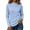 Light Blue #062, variant on Women's Mock Turtleneck Waffle Sweater Long Sleeve Lightweight Fall Clothes, XL
