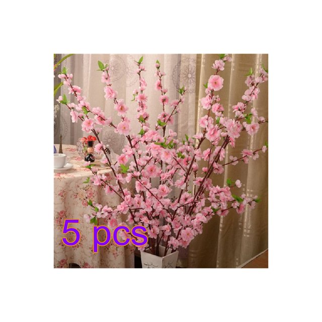 65cm Artificial Flowers Peach Blossom Simulation Flower For Wedding Decoration Home Decor