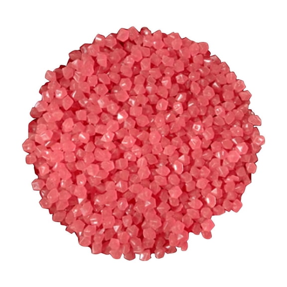 Glow in the Dark Rocks, 500 Pcs Plastic Luminous Pebbles for Aquarium Decor, Walkway, Patio, Outdoor Landscaping, Pink