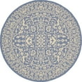 thumbnail image 1 of Unique Loom Outdoor Botanical Traditional Rug 6' x 6' Round Navy Blue/Beige, 1 of 2