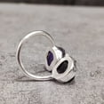 thumbnail image 5 of Natural Amethyst Ring, Raw Amethyst Gemstone Ring, Feb Birthstone, Double Stone, 925 Sterling Silver, Womens Ring, Christmas, Thanksgiving, Handmade, Statement Jewelry, Rough Adjustable Jewelry, 5 of 6