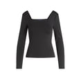 thumbnail image 5 of Scoop Women's Contour Top with Long Sleeves, Sizes XS-XXL, 5 of 5