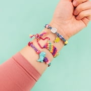Make It Real: Good Vibes Bracelet Kit - Create 5 Unique Cord Charm Bracelets, 54 Pieces, Includes Play Tray, All-In-One, DIY Charm & Bead Jewelry Kit, Tweens & Girls, Arts & Crafts, Kids Ages 8+