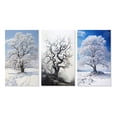 thumbnail image 2 of Designart "White Tree Winters beauty" Landscape Trees Wall Art Set Of 3 - White Trees Gallery Set For Office Decor, 2 of 6