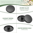 thumbnail image 3 of Metal Round Flat Buttons, Round Shaped Sewing Buttons for Men Women Coat Shirt 20 mm & 12 Pack & Matte Black, 3 of 7