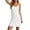 CC-White478, variant on XIAOCHA Womens Solid Mini Dress Spaghetti Strap Loose Soft Nightdress Loungewear