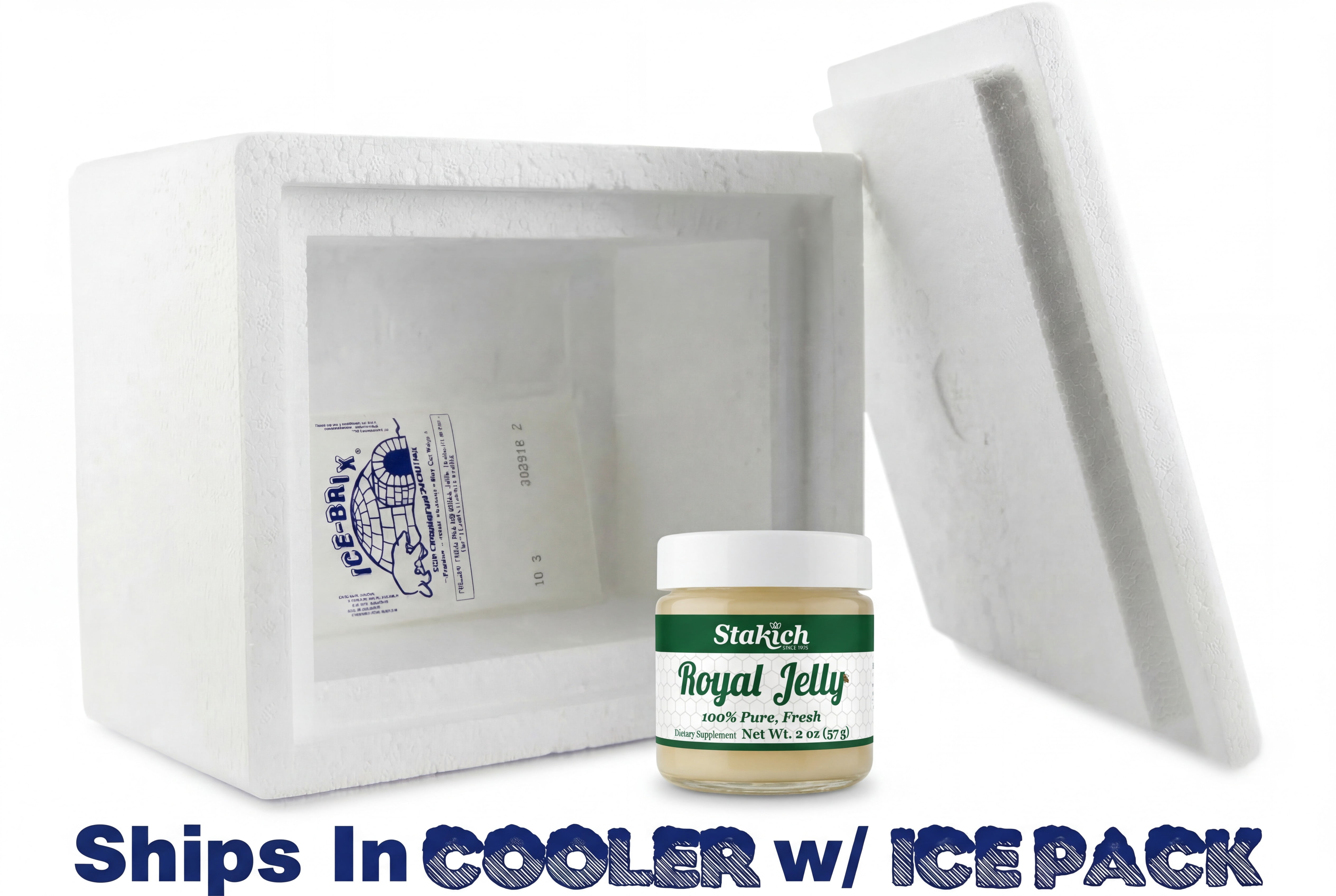 Stakich Fresh Royal Jelly - Pure All Natural Dietary Supplement - 2 fl oz
