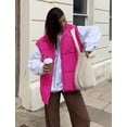 thumbnail image 4 of Fanient Womens Oversized Puffer Vest Sleeveless Zip Up Padded Jacket Vest Lightweight Winter Coat Outwear, 4 of 6