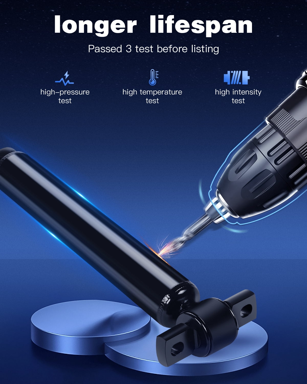 Rear Shocks Absorbers,ECCPP Gas Shocks for Ford fits 2013 2014 2015 2016 for Ford Fusion Pair Shocks with 5667
