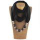 thumbnail image 1 of Ethnic Lightweight Solid Collar Scarf Luxury Beaded Pendants Jewelry Necklace, 1 of 5
