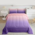 thumbnail image 2 of Homewish Ombre Tie Dye 2pcs Bedding Comforter Set For Children Kids Teens,Abstract Gradient Watercolor Twin Comforter Sets,Pink Purple Breathable Bedding Set,Ultra Soft Home Decor,Reversible, 2 of 8