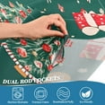 thumbnail image 5 of Yayeee Kitchen Curtains Tier Set of 2 Light Filtering 57"x36" Over Sink Window Panels, Green Christmas Gingerbread, 5 of 7