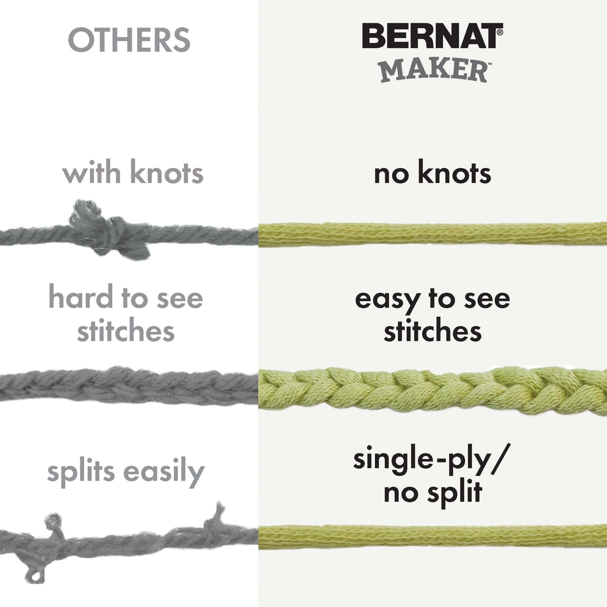 Bernat® Maker™ #5 Bulky Cotton Yarn, Clay 8.8oz/250g 317 Yards (2 Pack)