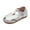 Silver, variant on LIIPEE Girls Sandals Summer New Fashion Solid Color Closed Toe Non- Soft Sole Roman Shoes Toddler Classic Beach Outdoor Sandal,White,6-7 Years