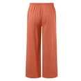 thumbnail image 6 of Yuanlong Womens Pants Baggy Pure Color Wide-Leg Drawstring Waisted Trousers Spring Summer Bottom Lightweight Casual Pant, 6 of 6