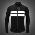 thumbnail image 1 of Chaqueta Reflectante de Ciclismo de Invierno a Prueba de Viento Impermeable Calentamiento Térmico Bicicleta Suave - Negro L Soledad Chaqueta de jersey de ciclismo, 1 of 10