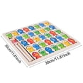 thumbnail image 2 of Montessori Wooden Alphabet Number Puzzle Board Educational Toy for Toddlers Fine Motor Skills Development Game, 2 of 6