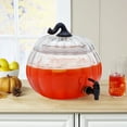 Way to Celebrate Clear Glass Pumpkin Beverage Dispenser